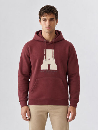 SUDADERA MOMENT BURDEOS