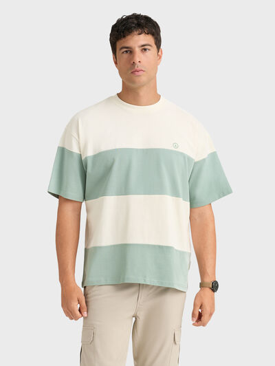 CAMISETA STRIPES VERDE