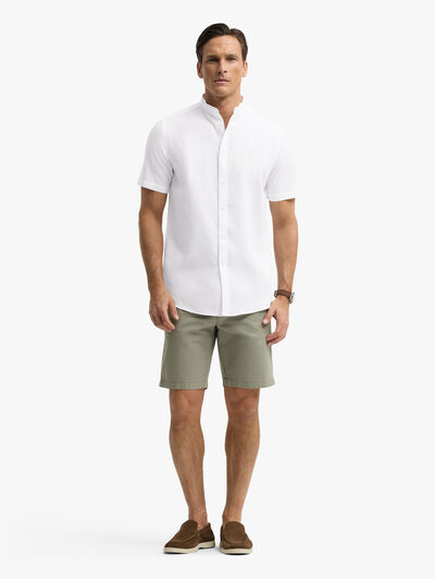 CAMISA LINO M.CORTA MAO BLANCO