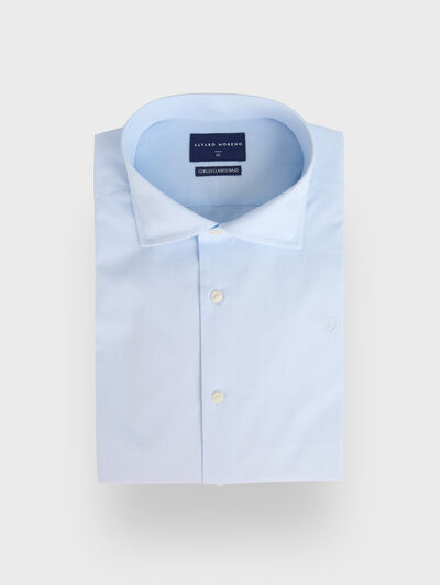 CAMISA MISTER POPELIN EXTRA CELESTE