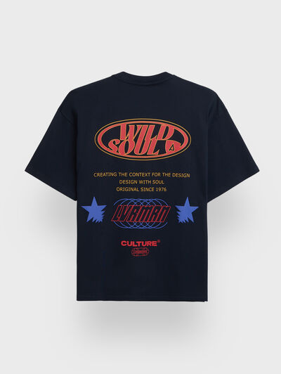 CAMISETA WILD AZUL MARINO