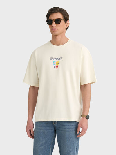 CAMISETA LIFE BLANCO