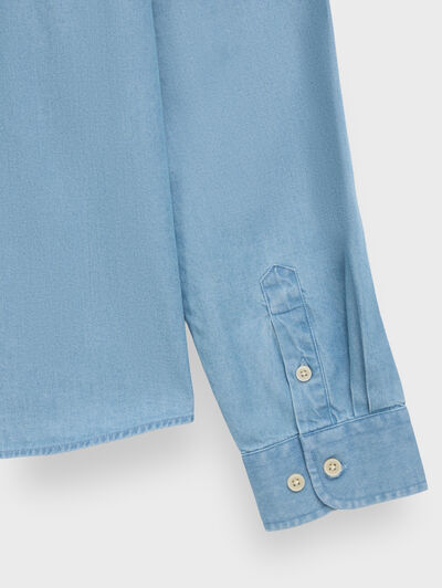 CAMISA DENIM KIDS AZUL