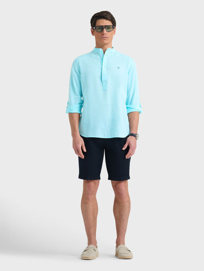 POLERA LINO MAO VERDE AGUA