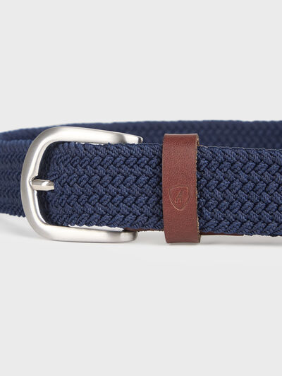 CINTURON TRENZADO KIDS AZUL MARINO