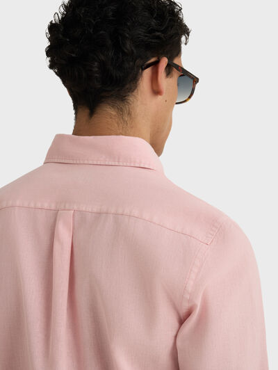 CAMISA LINO GD SALM&Oacute;N