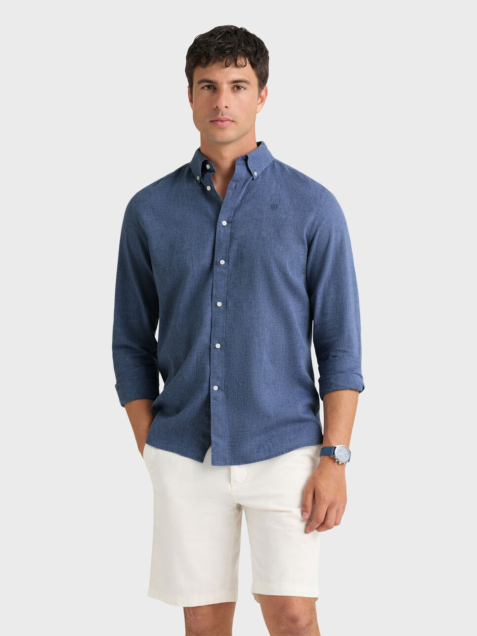 CAMISA LINO C.BOTON