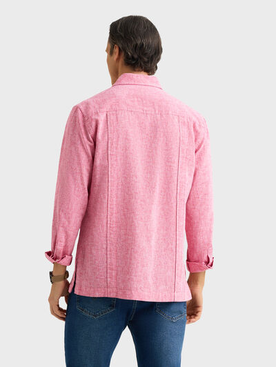 CUBANA LINO CHAMBRAY ROJO