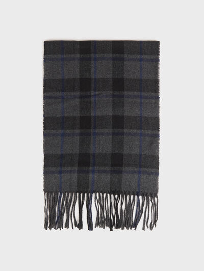 BUFANDA TARTAN GRIS