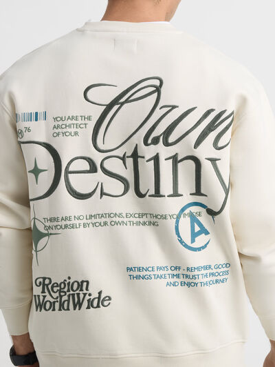 SUDADERA DESTINY CRUDO