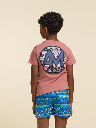 CAMISETA TRIBAL KIDS CORAL