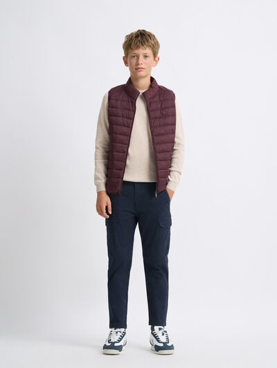 CHALECO NIRO KIDS BURDEOS