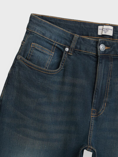 DENIM STONE COMFORT FIT AZUL MARINO