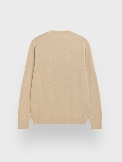 JERSEY ROUND NECK BEIGE