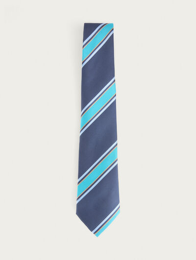 CORBATA JACQUARD MF AZUL MARINO