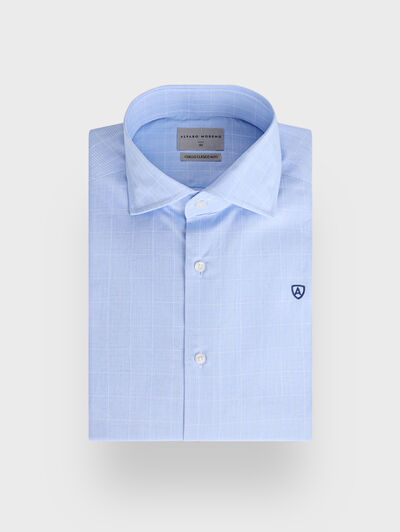 CAMISA ROMA GALES CELESTE