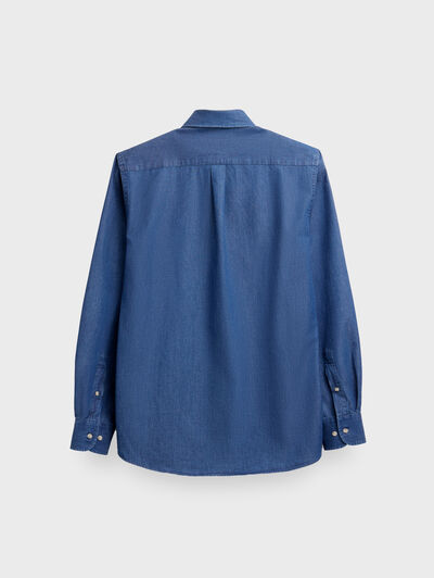 CAMISA DENIM JACK AZUL MARINO