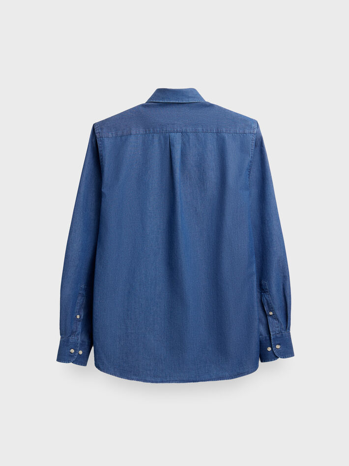 CAMISA DENIM JACK AZUL MARINO