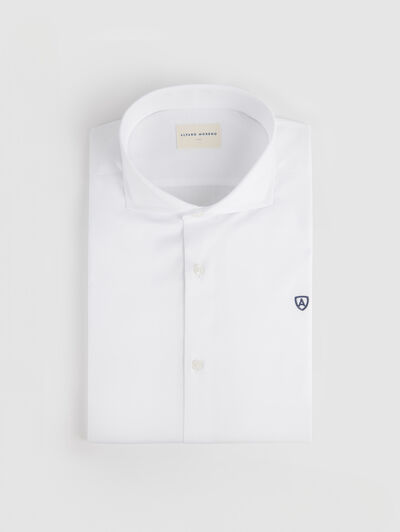 CAMISA VESTIR TWILL BLANCO