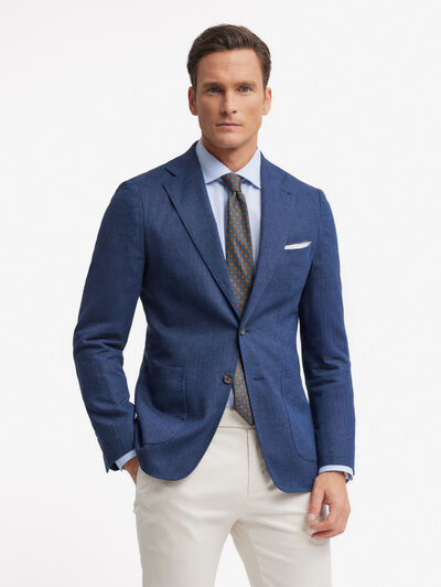 AMERICANA ESPIGA AZUL MARINO