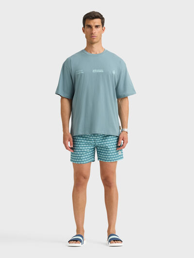 CAMISETA SCHEMES AZUL