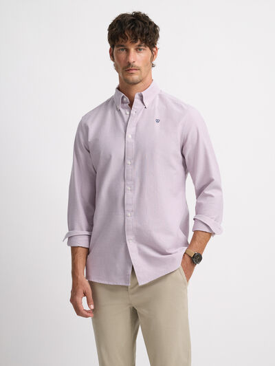 CAMISA OXFORD SOLID ROSA