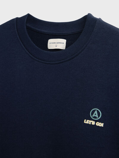 SUDADERA GAME AZUL MARINO