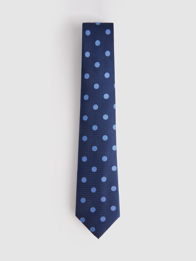 CORBATA JACQUARD MF AZUL MARINO