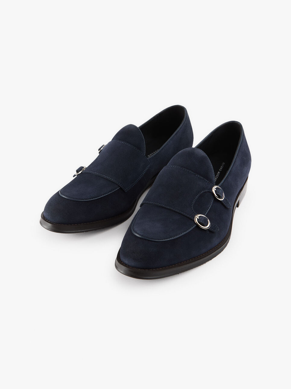 MOCASIN DOBLE HEBILLA AZUL MARINO