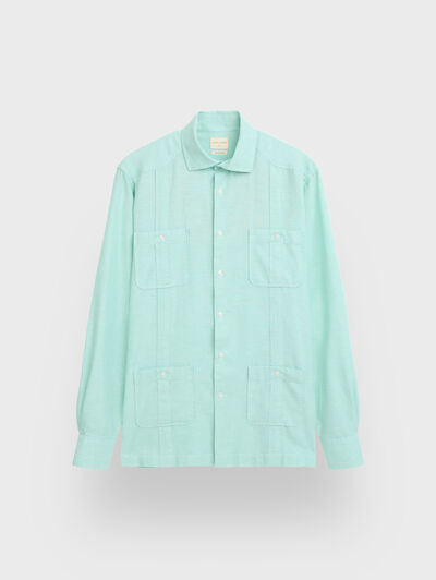 CUBANA LINO CHAMBRAY VERDE