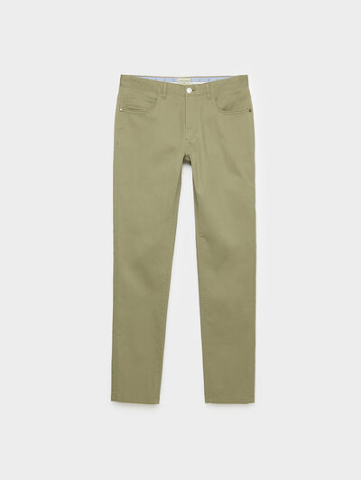 PANTALON DIAGONAL 5P VERDE
