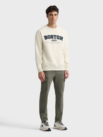 SUDADERA BOSTON BEIGE