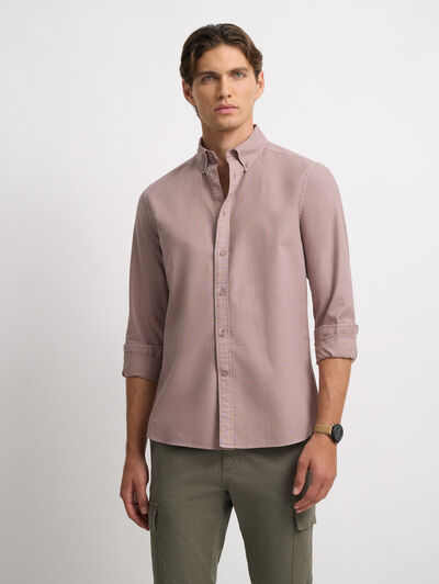 CAMISA OXFORD DYE ROSA