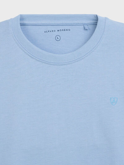 CAMISETA MELANGE AZUL