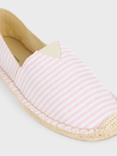 ESPADRILLES OXFORD STRIPES ROSA