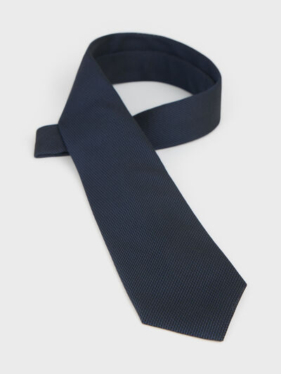 CORBATA GRENADINE AZUL MARINO