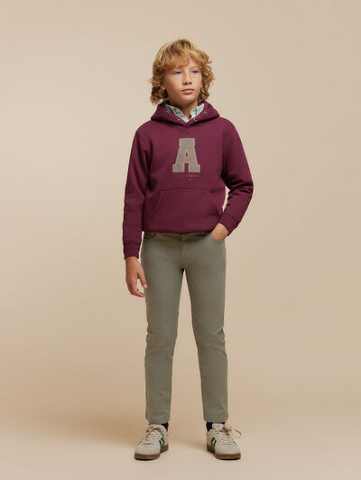 PANTALON 5 POCKETS KIDS VERDE