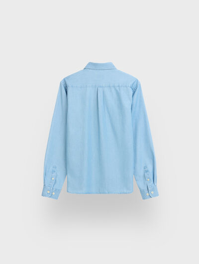 POLERA DENIM KIDS AZUL