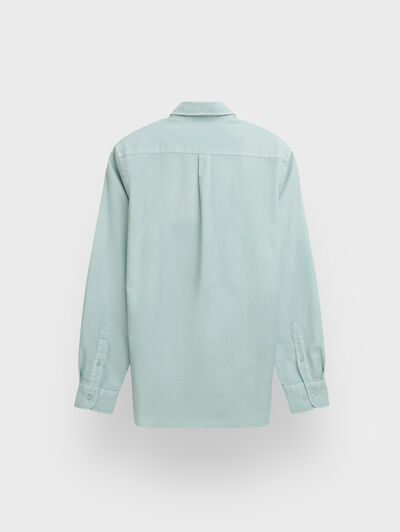 CAMISA OXFORD DYE VERDE AGUA