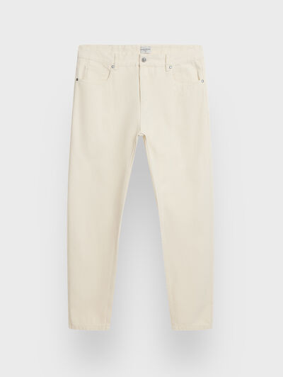 DENIM RELAXED FIT BEIGE