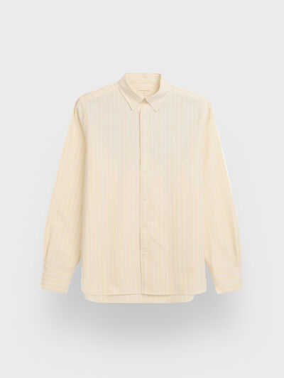 CAMISA OXFORD STRIPES AMARILLO