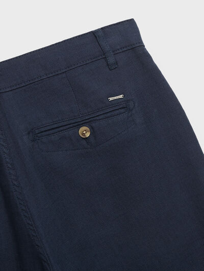 BERMUDA TINTADA AZUL MARINO