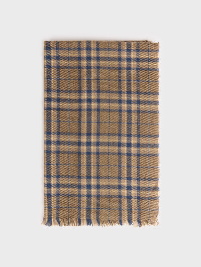 BUFANDA CHECKS BEIGE