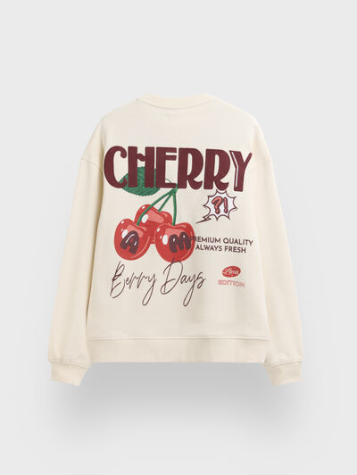 SUDADERA CHERRY CRUDO