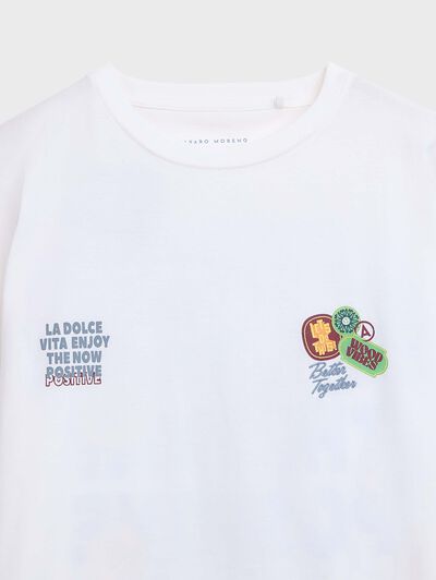 CAMISETA VISUAL BLANCO