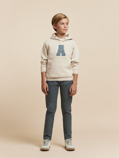 SUDADERA MOMENT KIDS BEIGE