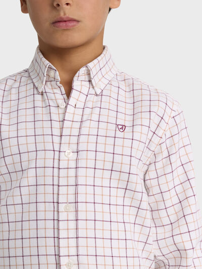 CAMISA FLANNEL CHECKS KIDS BURDEOS