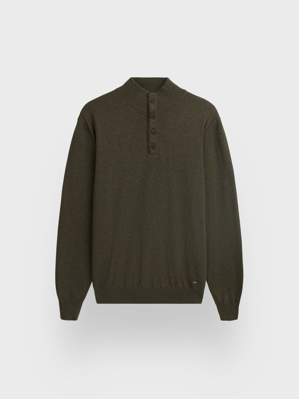 JERSEY BUTTON COLLAR