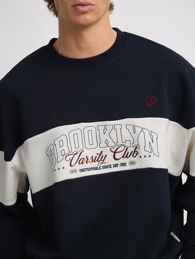 SUDADERA CLUB AZUL MARINO