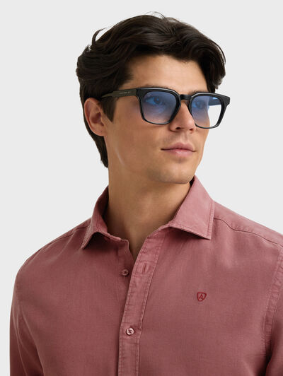 CAMISA TENCEL BURDEOS